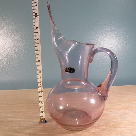 Vintage Bischoff Hand Blown Light Purple Pitcher - Picture 4 of 5